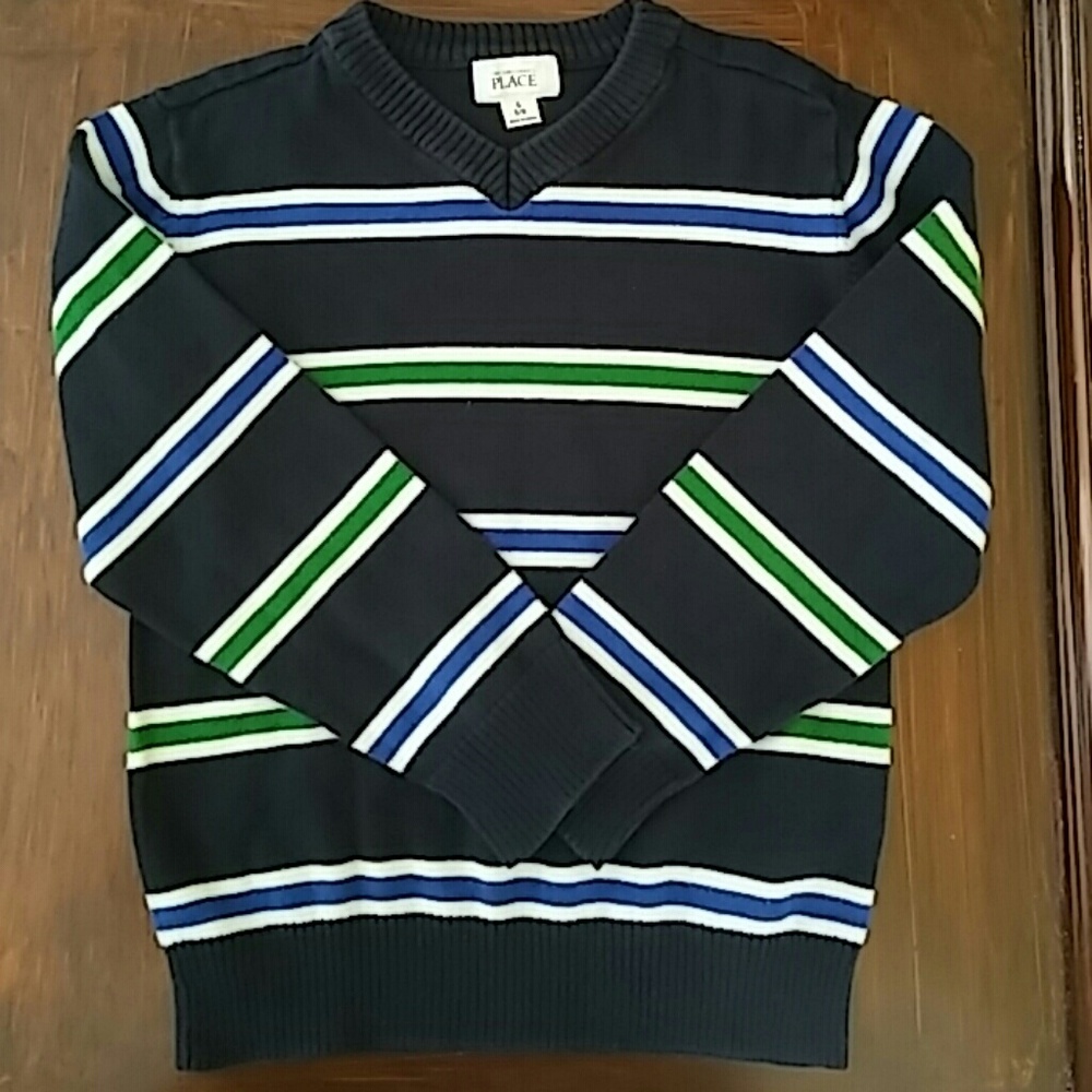 2/$20 PLACE boy's stripe sweater.  Size 6.